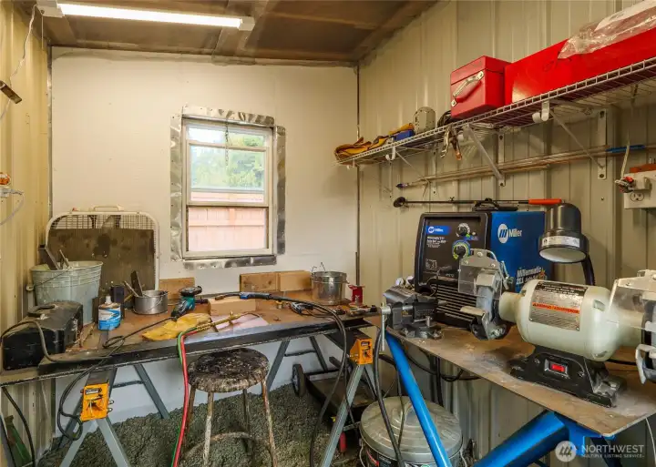 inside shed