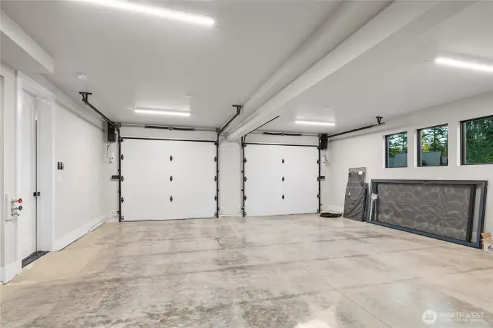 Oversized two car garage