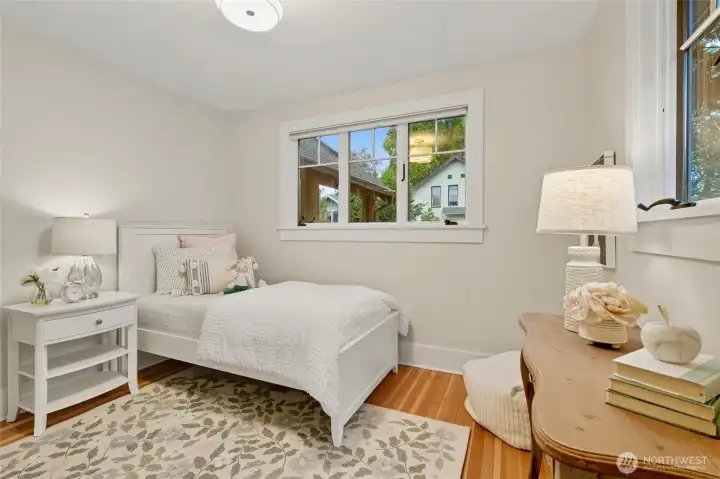 Charming second bedroom on the main floor.