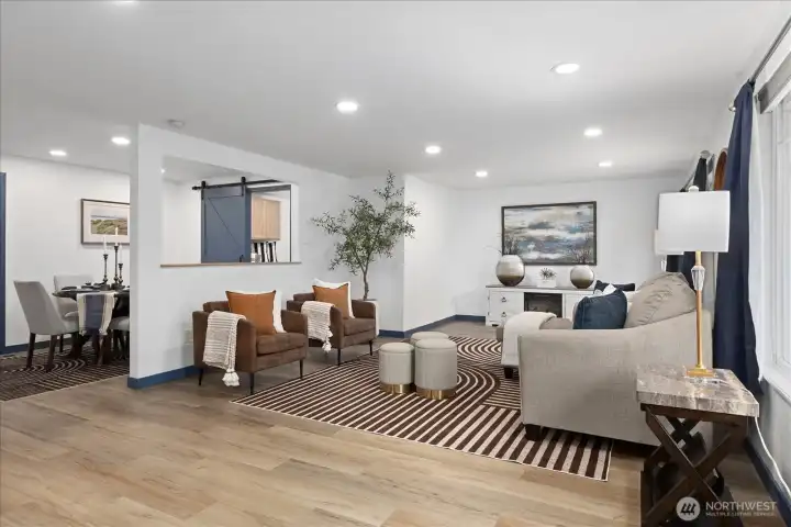 New Lighting makes the space even brighter!