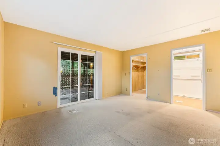 Primary Bedroom with walk-in closet