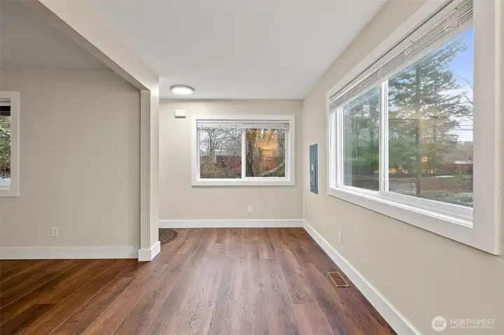 Spacious, open and bright entry.