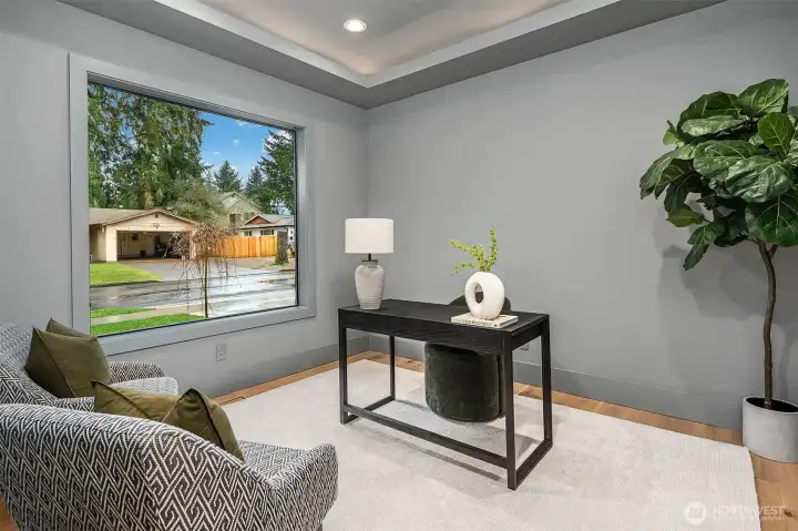 Dedicated dining room and den