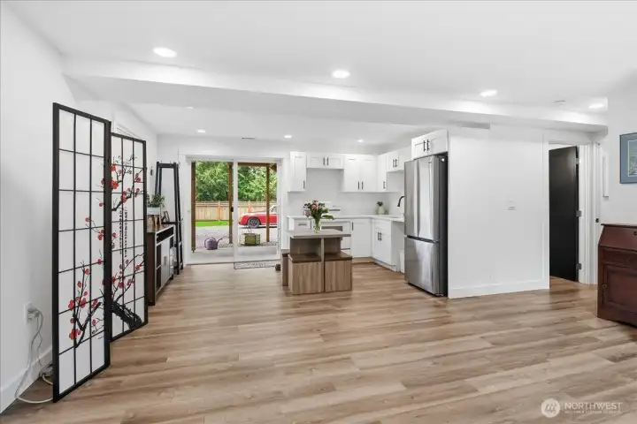 with it's own entry and full kitchen