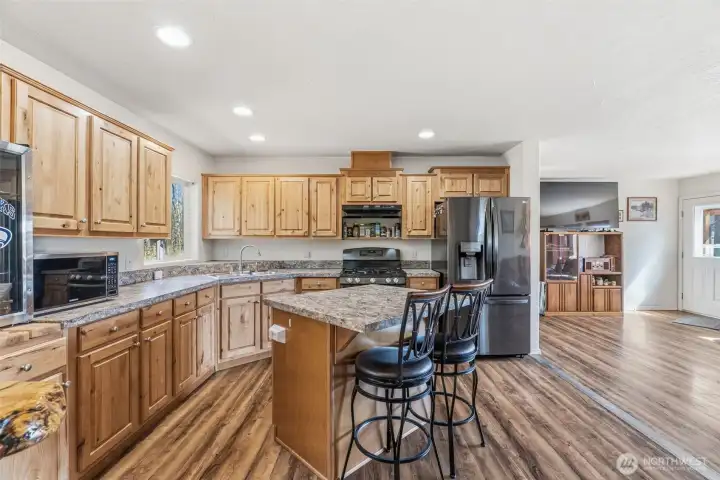 kitchen view from utility room