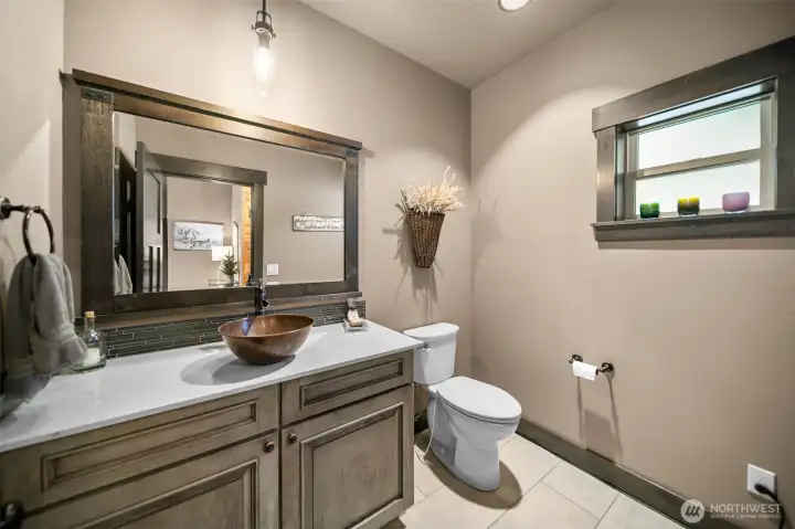 Half Bath on Main Level with heated toilet seat!