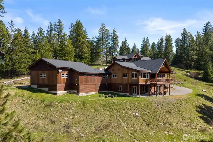 Gravel walkway around side of house for Multi-Generational Living w/separate entrance