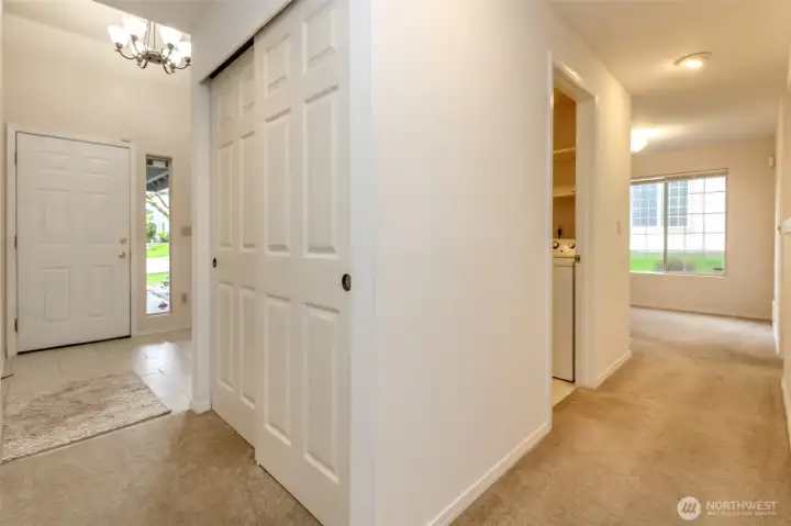 Entry way and closet storage