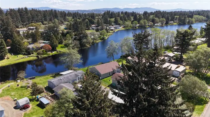 view of Paul's lake, home has access