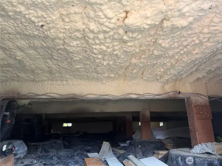 foam insulation under house