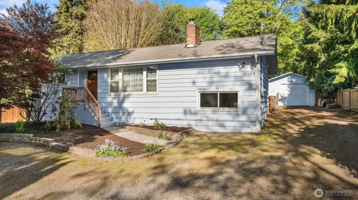 This 2 story home with basement has had an updated kitchen and baths.