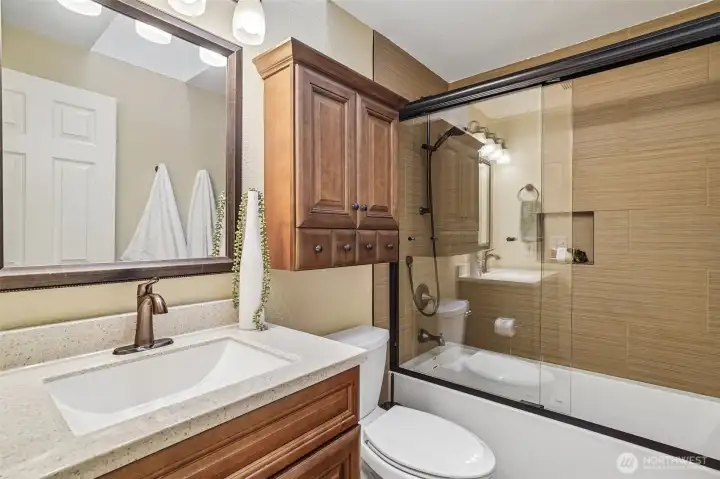 Updated bathroom. Updated bathroom.