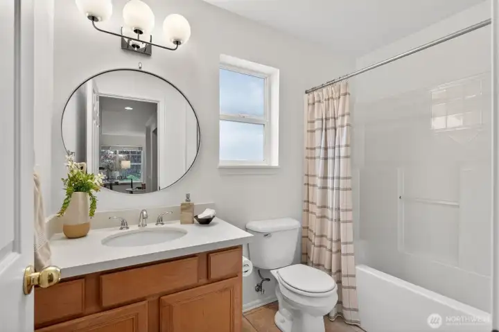 Updated with quartz slab counters and new fixtures