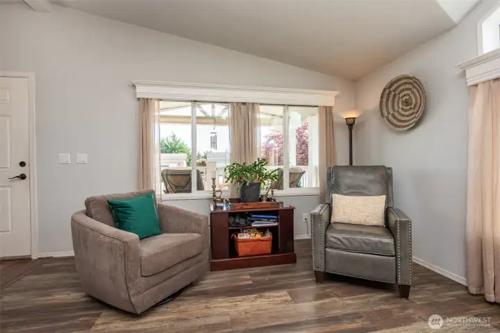 Living room on your right when you enter