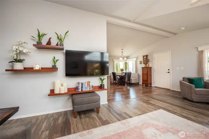 Picture taken from living room.