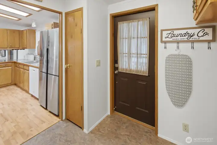 Full pantry and back entry door Full pantry and back entry door