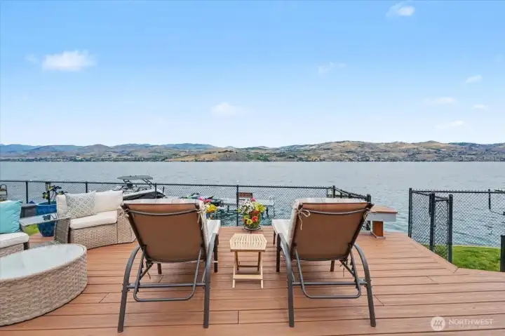 Beautiful views from the deck