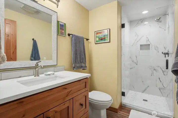 Newly renovated downstairs bathroom