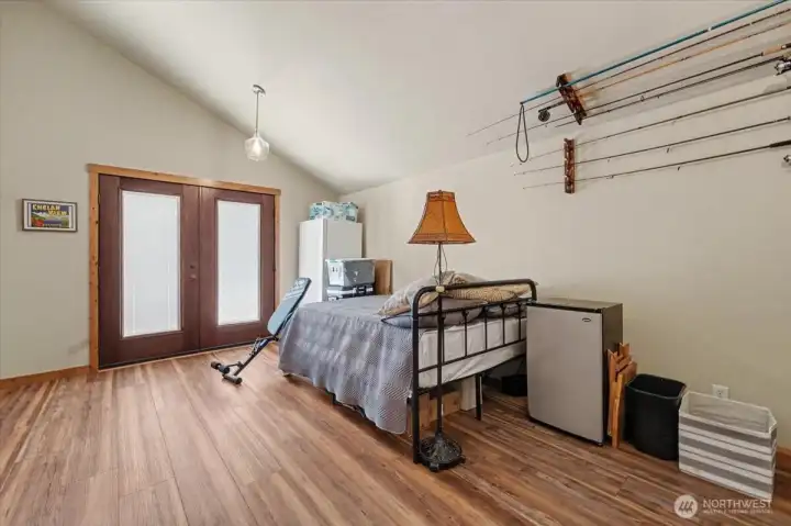 Bonus room complete with beautiful French doors leading out to a newly poured concrete parking space.