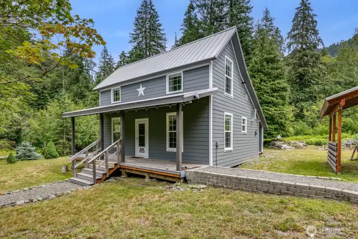 Walkway up to House