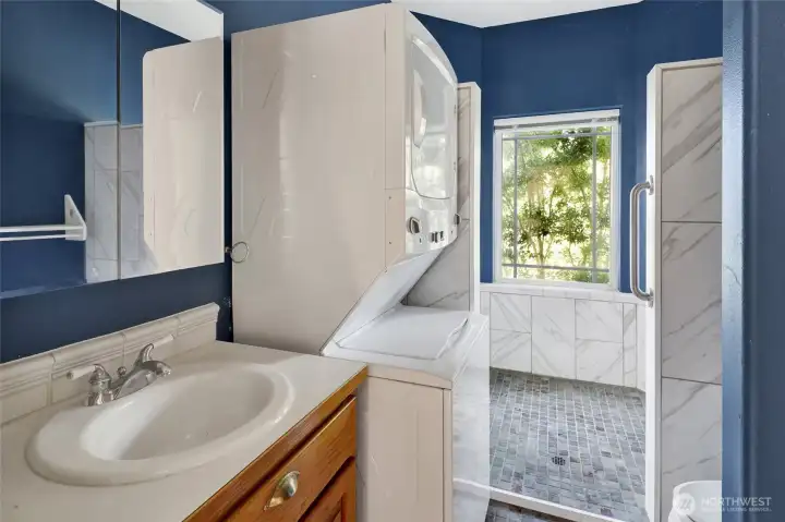 Bathroom and laundry on main level