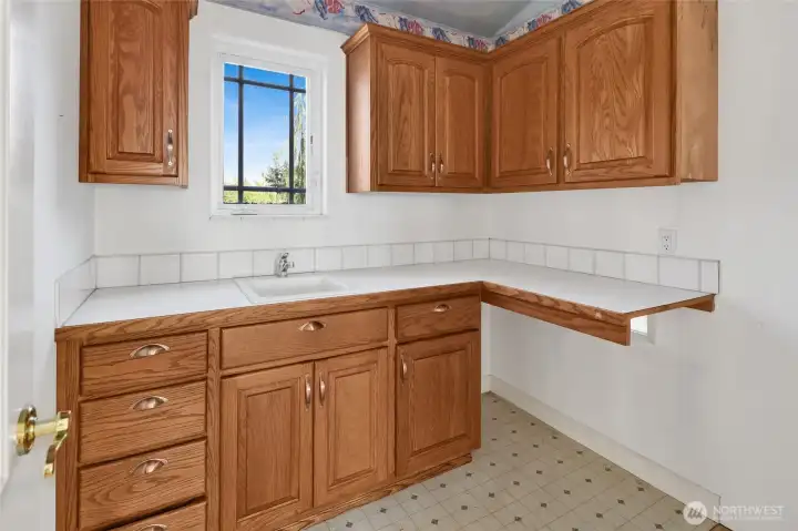 Upstairs utility room