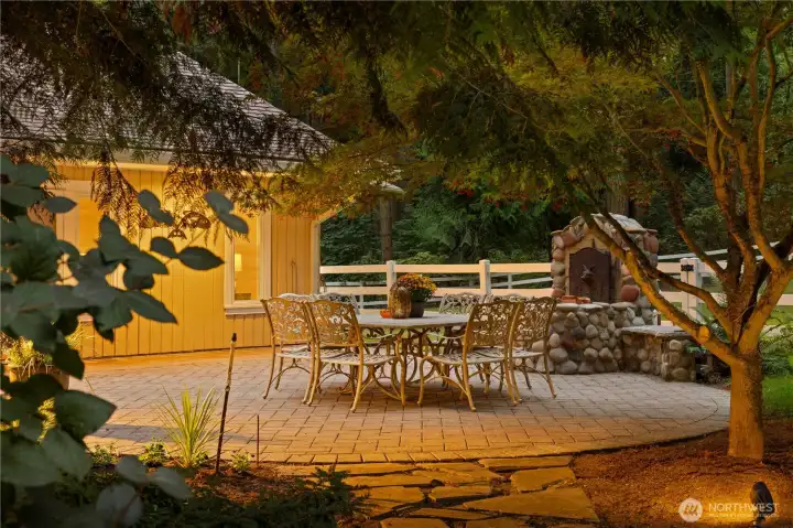 Enjoy the outside space on the back patio.