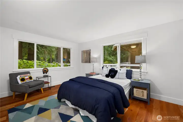 Bedroom #3 has lots of natural light.