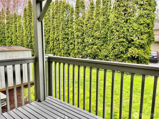 Unit 2 covered deck