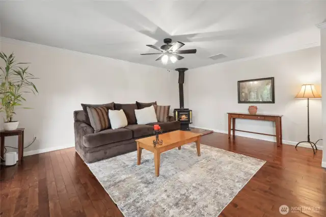 Beautiful hardwood floors throughout the home