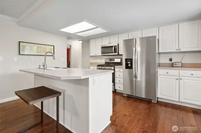 Complete with all brand new updated stainless steel appliances