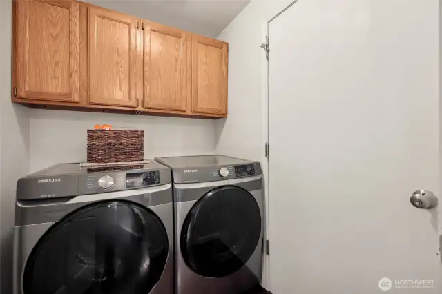 The utility room leading into the garage