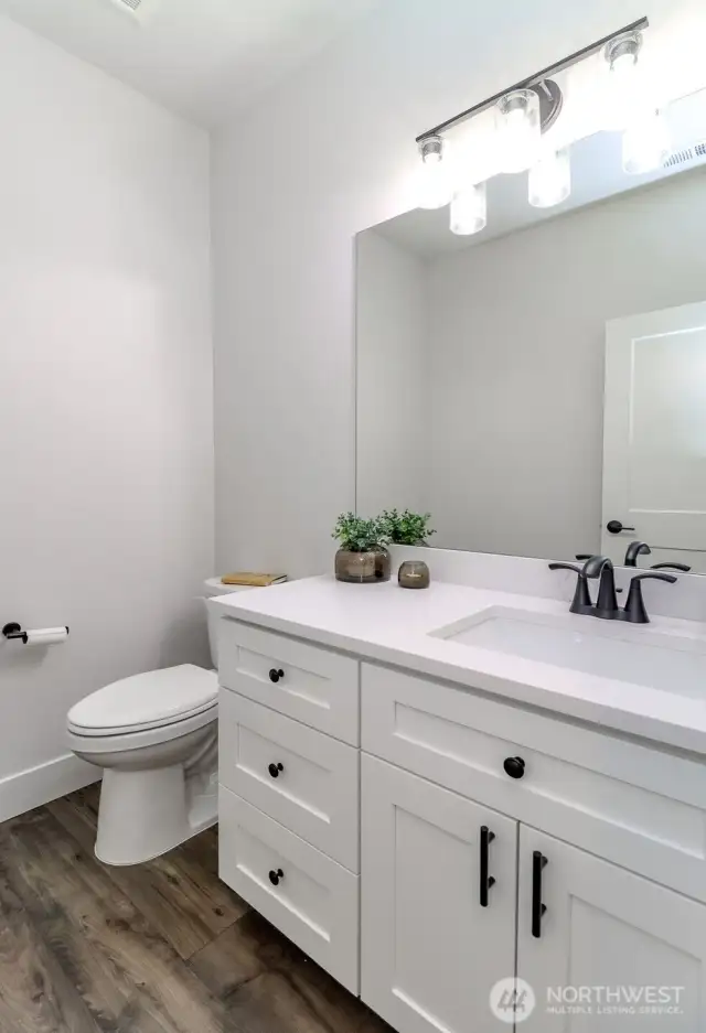 Half bath off kitchen