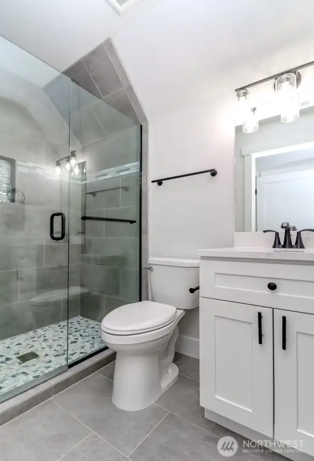 3/4 Bath above garage in bonus room
