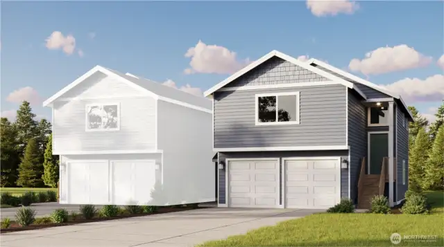 Image is a rendering. Photographs are for illustrative purposes only. Features, finishes, interior/exterior colors, landscaping and floorplan shown may vary from actual homes built.