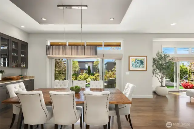 We just love that this home has so many easy transitions to the beautiful outdoor patios! Summer is almost here!