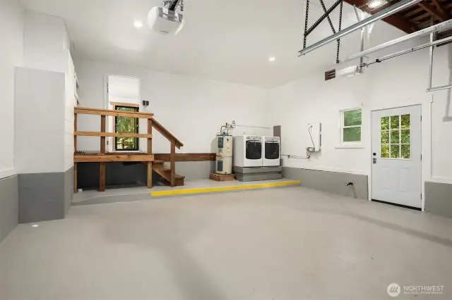 Fully Brand new painted garage walls and floors, New Garage Doors, New Openers