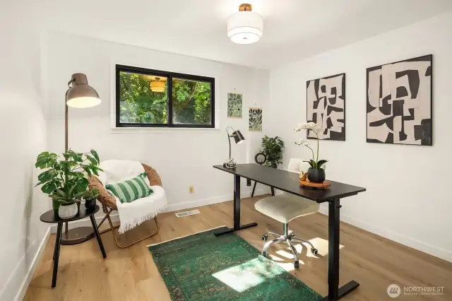 Bedroom 1 set up as office