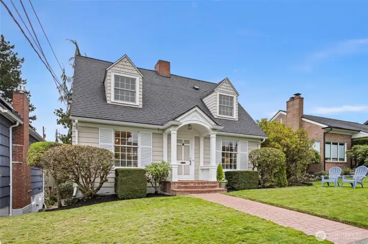 Inviting 3 level Cape Cod sited on expansive street-to-street lot in Tacoma’s favorite Old Town neighborhood.