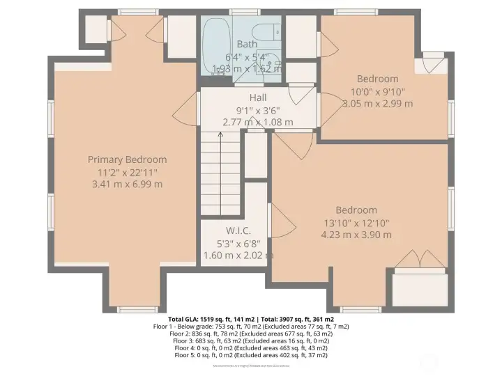 Floorplan Upper Level