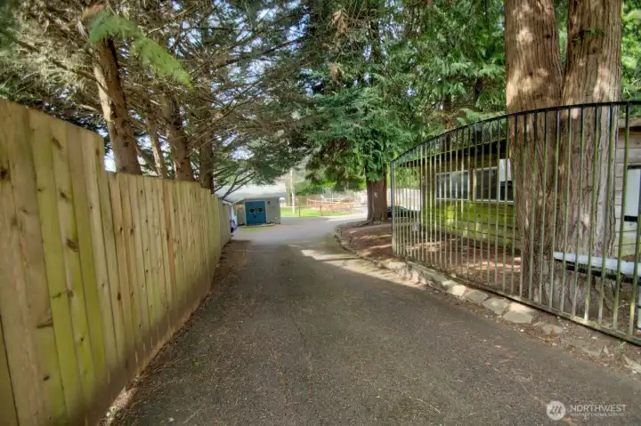 Gated driveway