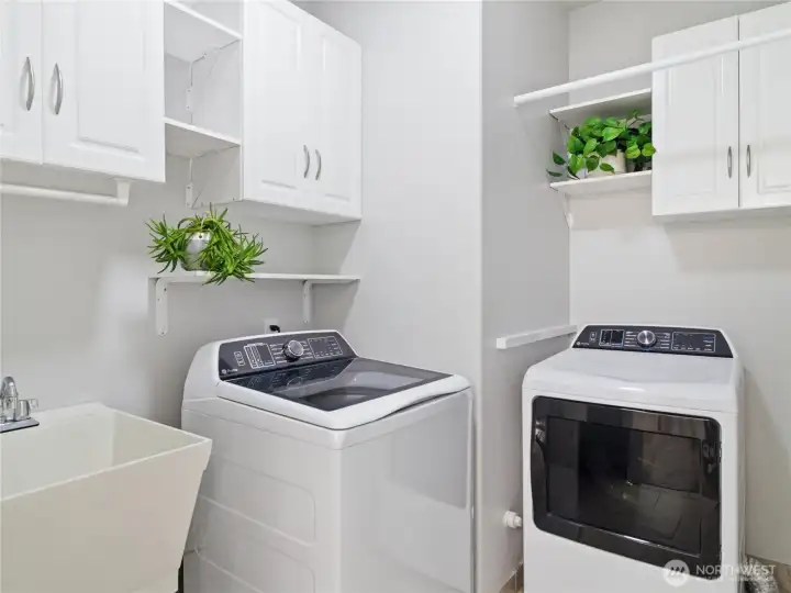 Utility room on main floor.