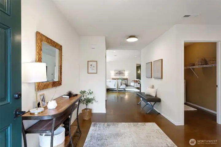 Expansive entryway into the home.