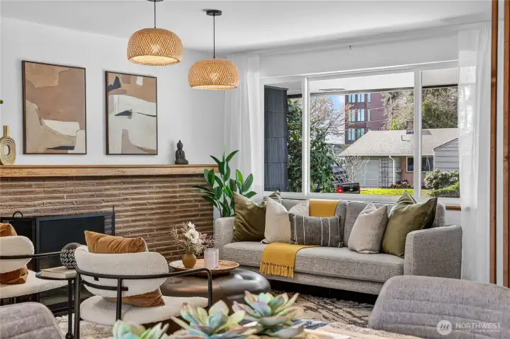 Custom lighting and fresh paint throughout.