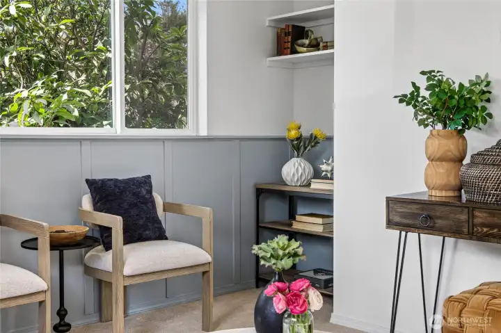 Beautiful wainscoting.