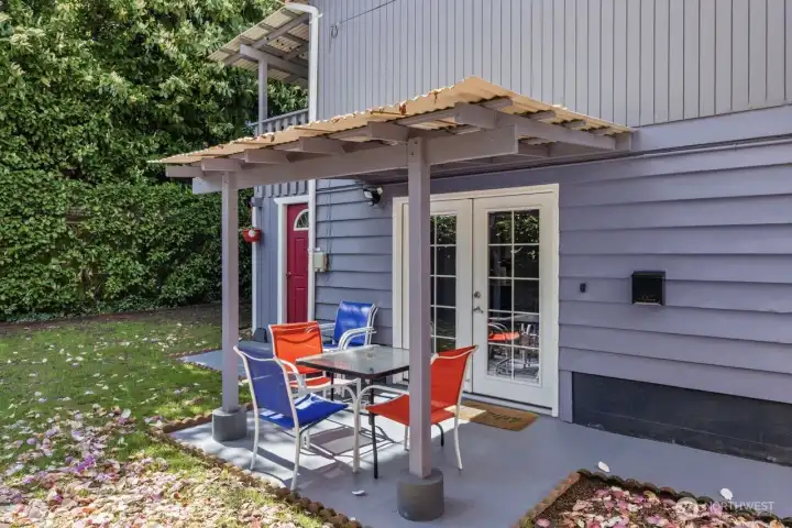 Private entrance to the downstairs space