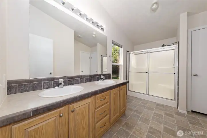 Primary Bath with two sinks