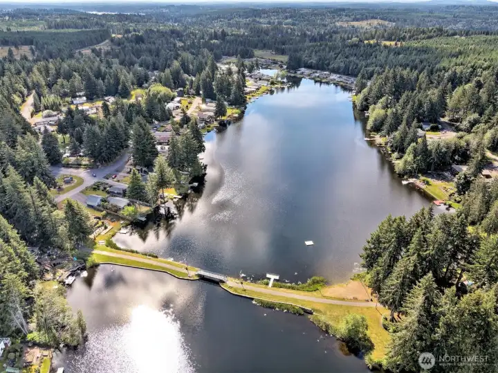 Fawn Lake is such a neat neighborhood!  It's a non-motorized lake, great for kayaking and fishing.