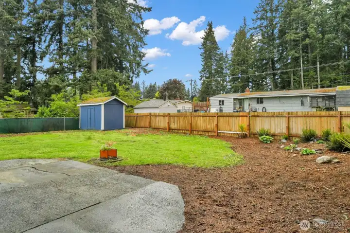 Patio off dining and kitchen is great for entertaining!