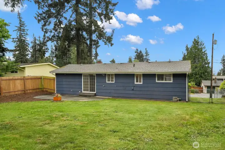 Huge fenced backyard!